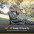 350LBS ARROWHEAD OUTDOOR Low-Profile Turkey Hunting Chair Camo Folding Blind Seat with Mesh Comfort & Carry Strap