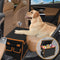 Back Seat Extender for Dogs up to 200lbs, Collapsible Dog Car Front Seat Extender with Storage Pockets