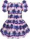 CuteBone Dog Dress, Princess Puppy Birthday Dress with Flutter Sleeves, Cat Clothes Outfit for Small Dogs (FX03S)