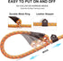 Fida Durable Slip Lead Dog Leash, 6 FT x 3/8" Heavy Duty Loop Leash for Small Dogs and Puppies, Reflective (3/8",