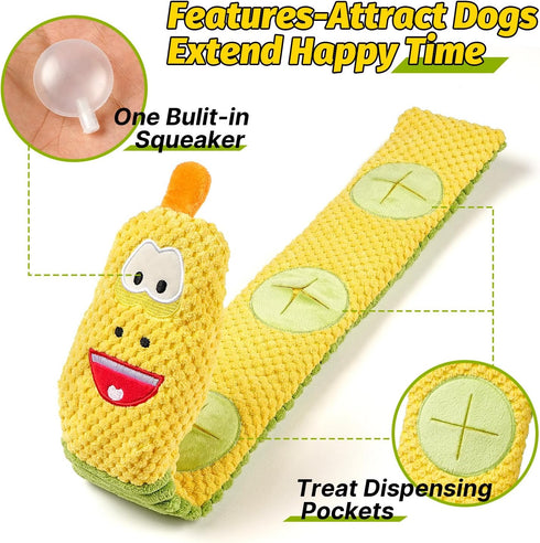 Sedioso Dog Toy Pack for Large Dogs, (3-Pack) Stuffless Squeaky Dog Toys for Aggressive Chewers