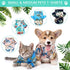 4 Pieces Hawaiian Dog Shirts with Coconut Tree Print, Pet T-Shirts for Small to Medium Dogs and Cats (Medium)
