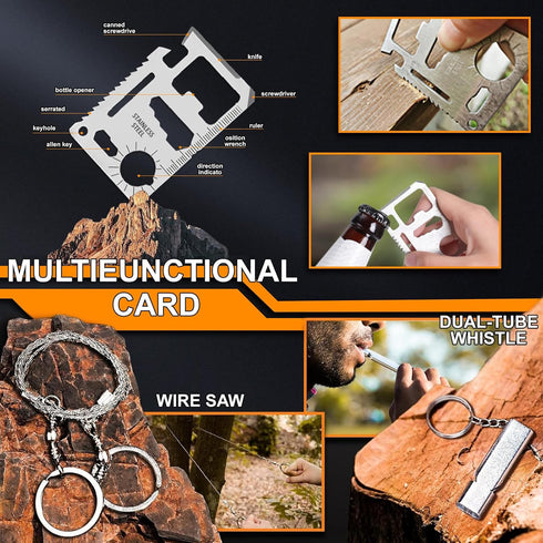 Unique Gifts for Men Dad Him Birthday Christmas, Cool Gadget/Survival Gear for Camping, Hunting, Hiking