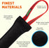 Viper Heavy Duty French Linen Dog Bite Tug Toy, Tough and Durable for K9 Training - Black - 12in L x 2in W