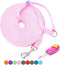 BAAPET Long Dog Training Leash with Clickers for Small, Medium and Large Dogs or Cats (15 Feet, Pink)