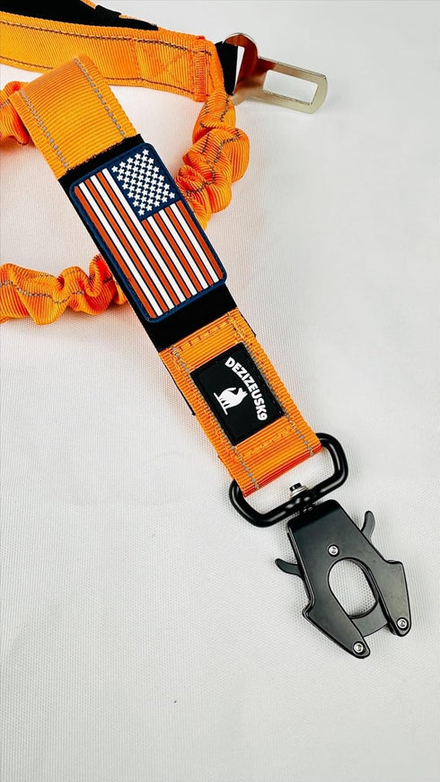 Heavy Duty Tactical Dog Leash, Bungee for Large Dogs, Reflective Dual Handles, Ideal for Training and Outdoor Adventures