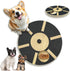 Woventry Dog Nail Scratch Pad with Treat Box, Rotating Wood Nail Scratch Board