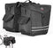 KEMIMOTO 40L Bike Panniers Bag for Rear Rack, Waterproof with Rain Cover, Black