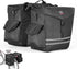 KEMIMOTO 40L Bike Panniers Bag for Rear Rack, Waterproof with Rain Cover, Black