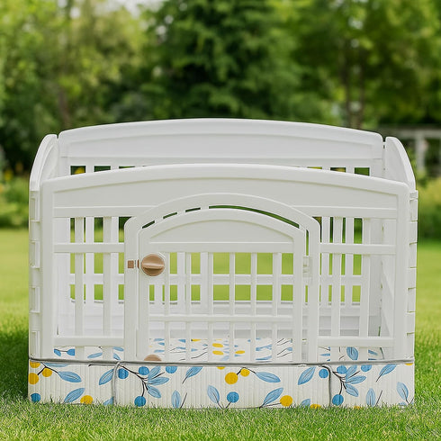 36 Inch 4 Dog Playpen Bottom Pad Fits for Panels Exercise Pet Playpen, Dog Crate Pad Puppy, Hoop and Loop Design (Note: