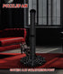 PuzzlePaw Gothic Cat Scratching Post with Spider Dangling Toys for Indoor Cats, Halloween Spooky Cat Scratcher,Activity