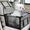 PetsHome Dog Car Seat Upgrade, Foldable Booster Seat with 12 PVC Tubes, Waterproof Travel Seat for Small to Medium Dogs