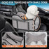 TKYZ Center Console Dog Car Seat,Pet Puppy Car Seat,Middle Console Dog Armrest Booster Seat for Small Dogs(Gray)