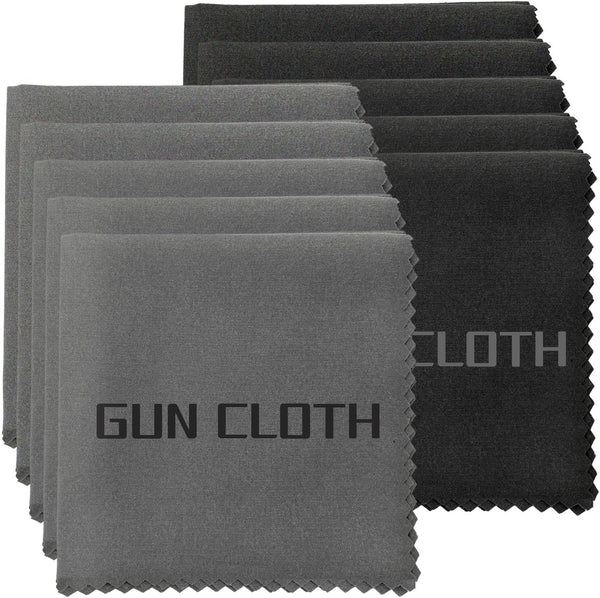 Miaozhun 10 Pack Microfiber Gun Cleaning Cloth, 12"x12" Lint Free Gun Cleaning Rags,