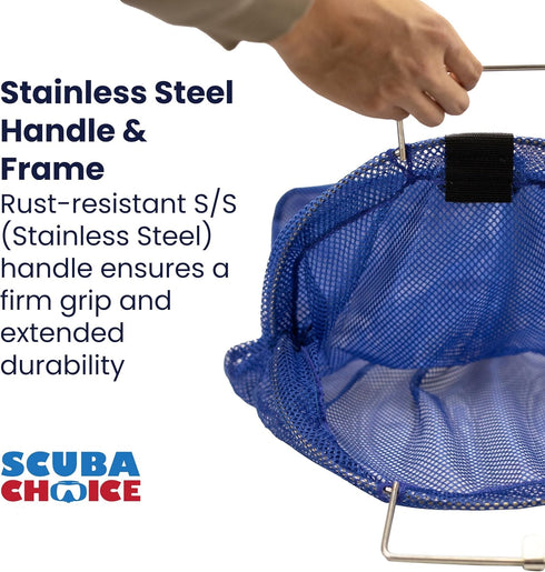 Scuba Choice Palantic Lobster Catch Gear Nylon Game Bag Net - 27"x17.5", Blue