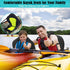 Universal Deluxe Kayak Seat Back, Padded Fishing Boat Seat with Adjustable Strap and Storage Bag