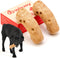 Willjoy 2-Pack Tough Dog Toys for Aggressive Chewers, Pine Wood and Nylon for Large Dogs