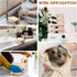 Chumia 4 Pcs Dog Towels for Drying Dogs, Microfiber Absorbent Towel for Medium Dogs & Cats, Light Brown