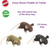 SPOT Fuzzy Mouse Freddie Cat Toy with Catnip – 3.5in Plush Mouse for Cats & Kittens, Great for Interactive Play