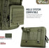 WYNEX Tactical Folding Admin Pouch, Molle Tool Bag with U.S Patch, Utility Organizer
