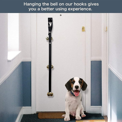 Pack of 2 Upgraded Puppy Doorbells, Dog Bells for Potty Training, Louder Jingle, Bigger Bells for Puppies, Unique Gift