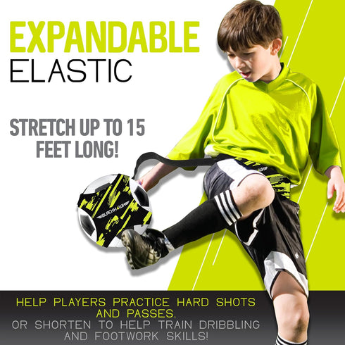 Franklin Sports Soccer Ball Training Belt - Blackhawk Pass-Pal Soccer Kick Trainer for Solo Skills Practice