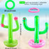 Cotiny 4 Set 4 25 Inch 16 20 Summer Inflatable Cactus Ring Toss Games Includes Pcs Large Inflatable Cactus with Pcs/