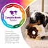 Tough 'N Fun Donut Plush Dog Toy - Tan, Small, Squeaky with Chew Guard Technology (71148)