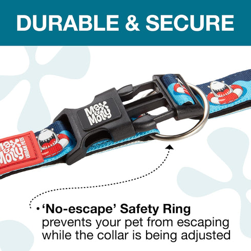 Max & Molly Dog & Puppy Collar with Power Buckle, Waterproof Adjustable Collar for Small, Medium, Large Dogs