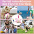 QDAN Soccer Ball Dog Toys - Gradient Interactive Tug of War, 8 Inch Durable Water Toy for Small & Medium Dogs