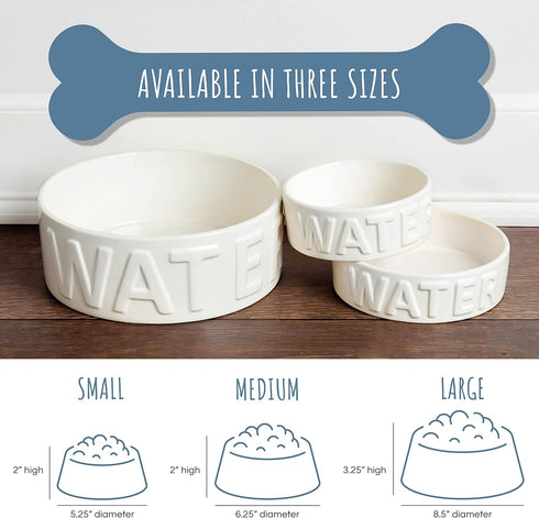 Park Life Designs Pet Bowl | Classic Water Bowl (Small, Grey)