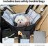 Dog Car Seat for Small Dogs: Puppy Car Seats Bed Waterproof with Safety Leash - Pet Carseat Doggy Carrier with Storage