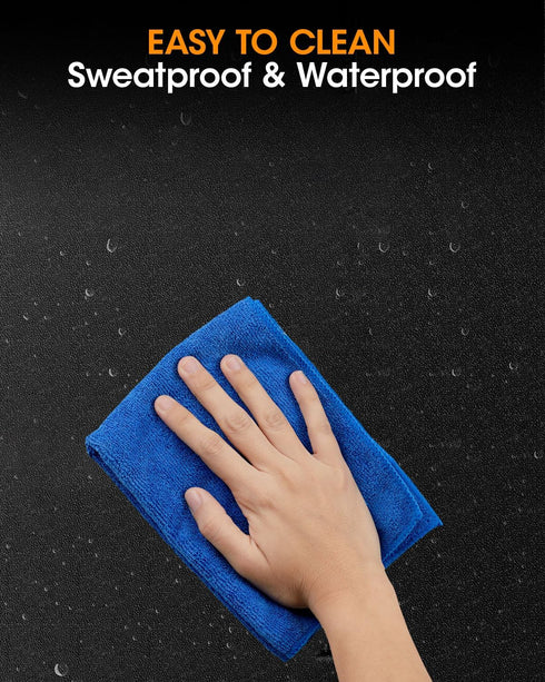 THAILE Treadmill Mat, Foldable Exercise Equipment Mat, 1/4“ Thick Waterproof for Home Yoga