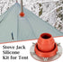Tent Stove Jack Kit, Silicone High Temp Flexible Roof Jack Pipe Boot for Bell Tent, Yurt, and Wood Burner