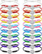 Jadive 20 Pieces Soccer Charm Bracelets, Bulk Gifts for Soccer Team Coaches, Adjustable Braided Rope Pendants