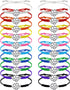 Jadive 20 Pieces Soccer Charm Bracelets, Bulk Gifts for Soccer Team Coaches, Adjustable Braided Rope Pendants