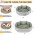 Dual-Sided Dog Beds for Medium & Small Dogs, Round Cat Beds for Indoor Cats, Washable Pet Bed with Slip-Resistant