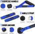 WALITO Resistance Bands Set with Handles, Door Anchor, Legs Ankle Straps for Heavy Resistance Training