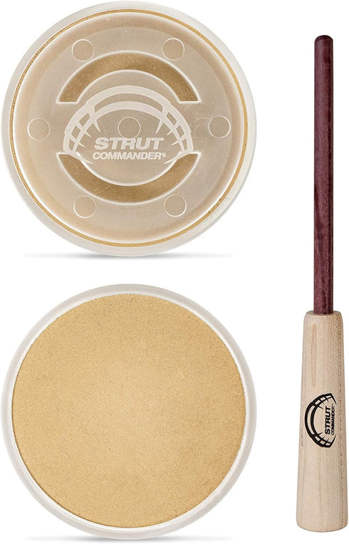 STRUT COMANDER Ole Scratch Slate Turkey Pot Call - Must-Have Hunting Accessory for Realistic Sound Turkey Hunting
