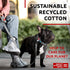 WAUDOG Recycled Cotton Dog Leash - 6 Ft / 10 Ft Eco-Friendly Reflective Leash for Small, Medium & Large Dogs