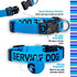 Native Pup Service Dog Collars, Medium Size in Blue