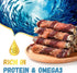 Dog Treats, Chicken Duck Wrapped Cod Skin Sticks, Rawhide Free, Grain Free Chewy Treats for Healthy Teeth, 9-10 Counts