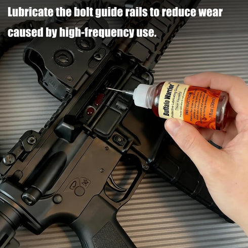 Buffalo Warrior (-70F 400F+) (1 oz) Premium Gun Grease and Lubricant | High-Temp, High-Viscosity Synthetic Formula to |