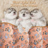 12 Pieces Pet Blanket, Soft Fleece Dog Fluffy Warm Felt Throw, Cute Paw Print Puppy Kitten Sleep Mat Covers (Dark Gray,