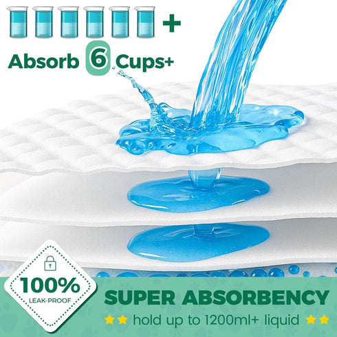 YOPETKI 50 Count 28" 34", 50 Pack Dog Pee Pads Extra Large- x Super Absorbent Leak-Proof XL Puppy Pads Quick-Dry XLarge
