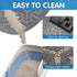 UPSKY Cat Litter Mat, Large Litter Box Mat 35" x 24" for Cat Litter, Waterproof and Soft on Paws