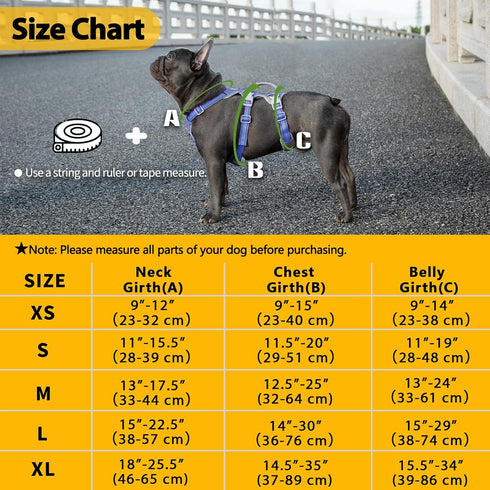Escape Proof Harness | No Slip Dog Harness | Fully Reflective with Handle, Breathable, Adjustable Vest for Medium Dogs