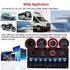 FXC 12V 24V Blue LED ON/Off Marine Multi Function Switch Panel - Waterproof 8 Gang Rocker Switch Panel