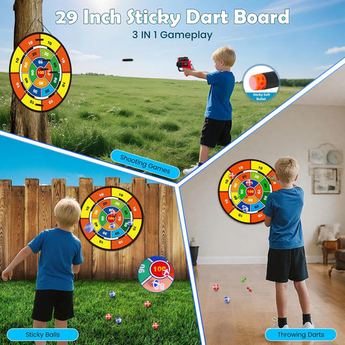 2 Pack 4 1 Set 20 5-12 VATOS Bow and Arrow Toy with LED Light - in Archery & Dart Game with Suction Cup Arrows, Shark