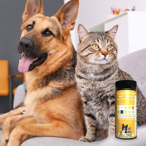 Pet Test Strips for Dogs, Cats, and Other Animal Pets. Accurate Urine Monitoring and Testing Kit That Helps